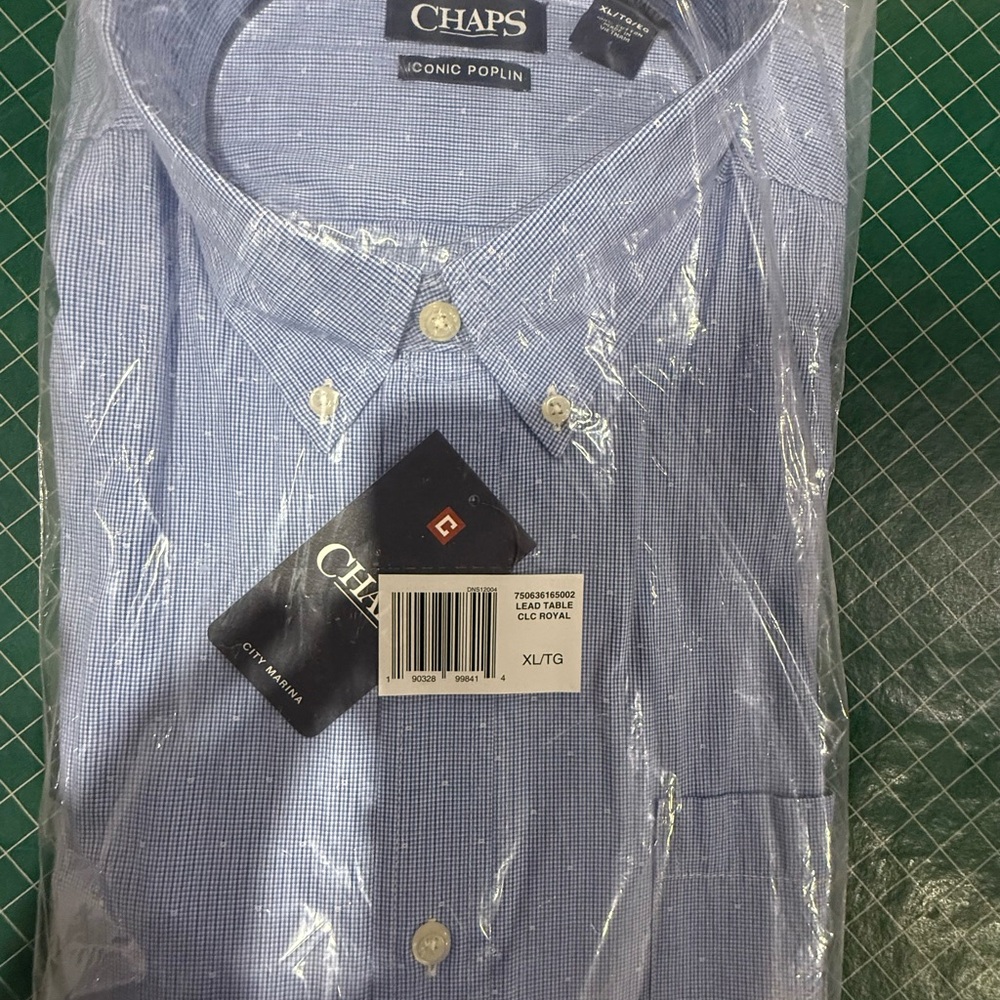 Chaps Men's Light Blue Button Down Shirt